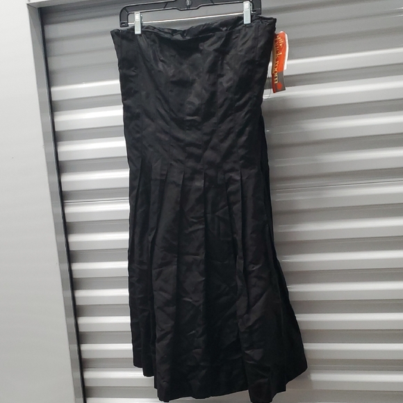 MaxMara Black Strapless Gown
